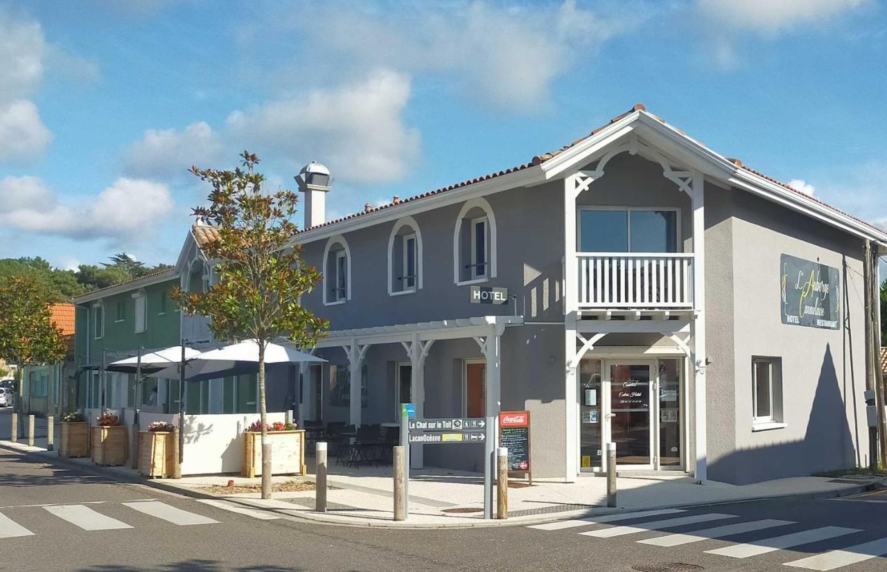 Hotel L'Auberge Canaulaise Lacanau Exterior foto